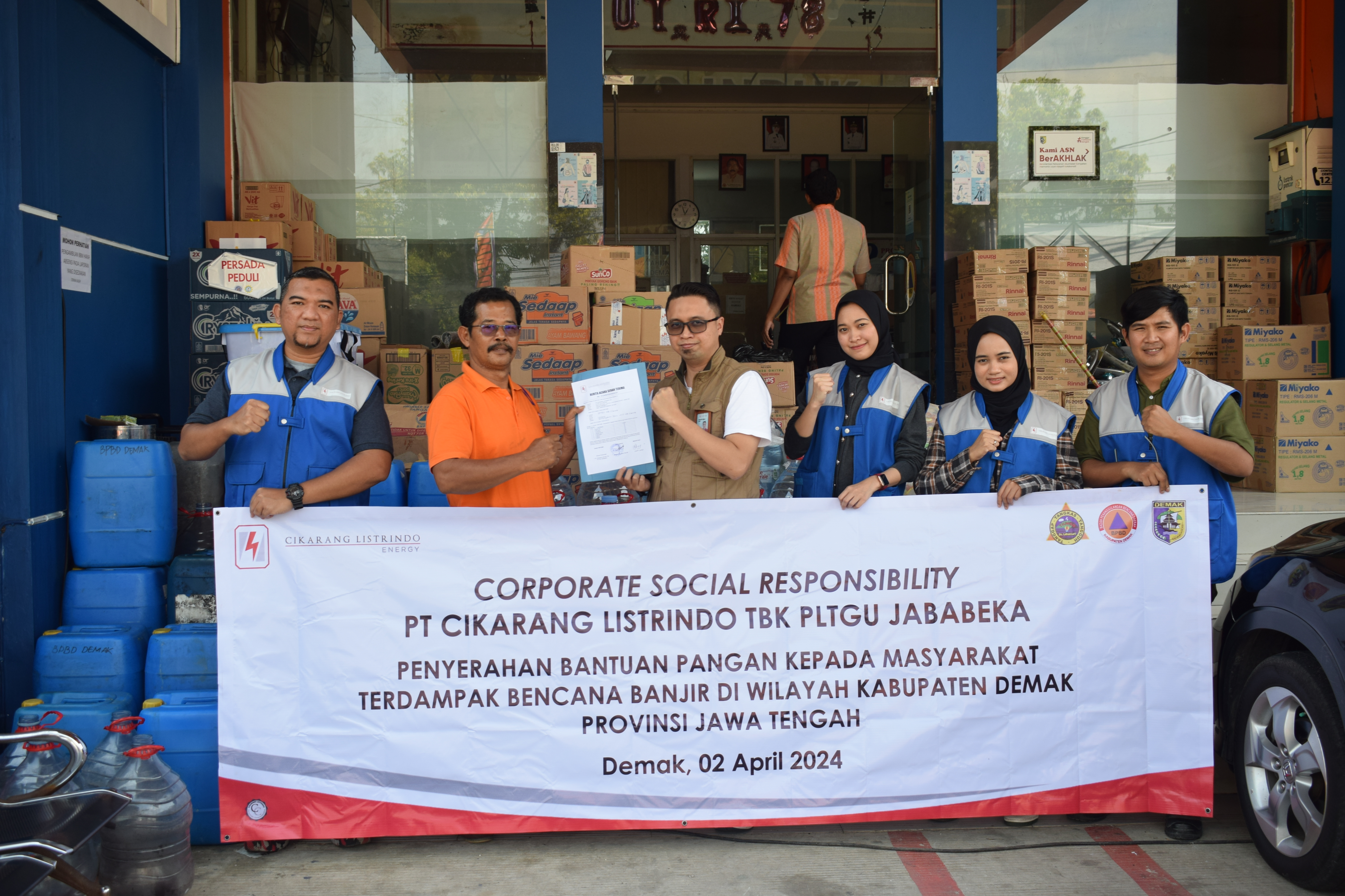 Program Tanggap Bencana - Bantuan Pangan untuk Korban Terdampak Banjir Bandang di Kabupaten Demak, Provinsi Jawa Tengah